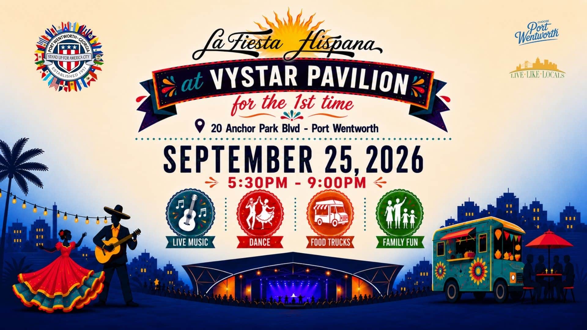 La Fiesta Hispana en el VyStar Pavilion, Port Wentworth