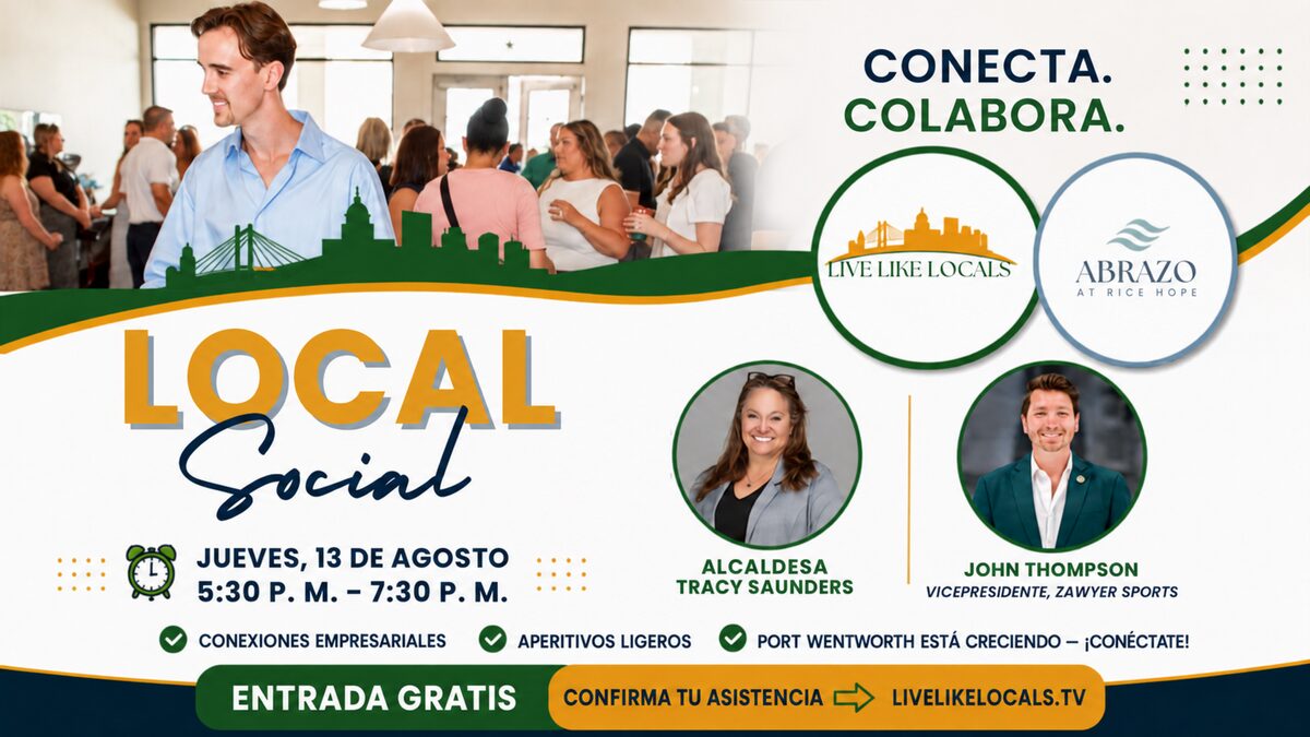 Local Social de Live Like Locals en Port Wentworth, jueves 13 de agosto de 2026, en Abrazo at Rice Hope